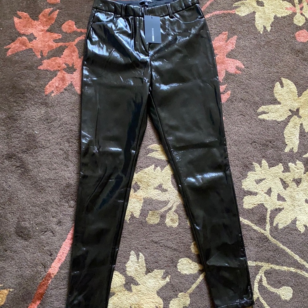 Shiny Black Pants